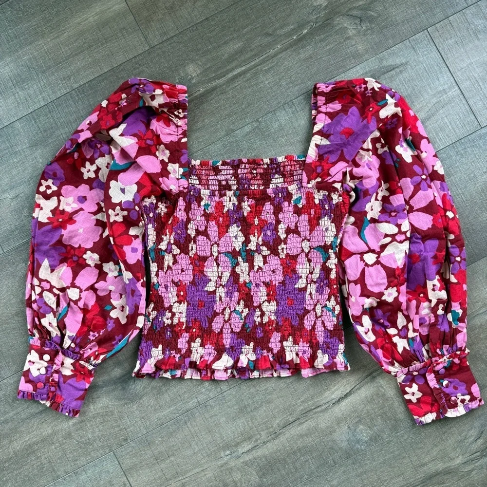 Free People Ariana Printed Top - Party Combo